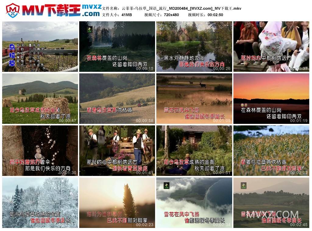 云菲菲-乌拉草_国语_流行_MD200484